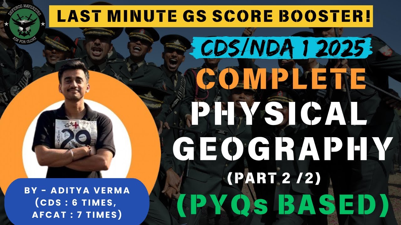 Interior of Earth and Landforms | Physical Geography | GS for CDS/NDA ...