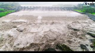 [空拍]-大自然的力量，石岡水壩洩洪~
