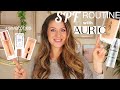 SPF ROUTINE WITH AURIC GLOW LUST PYRITE +  SWATCHES WITH CHARLOTTE TILBURY AND DRUNK ELEPHANT!