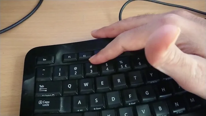 How to type the # (hash) sign with a UK keyboard