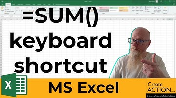 Keyboard shortcut for SUM in Excel