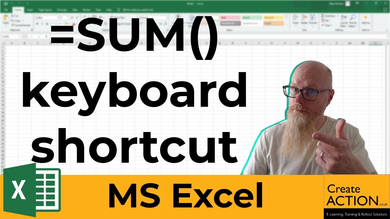 Keyboard shortcut for SUM in Excel - YouTube