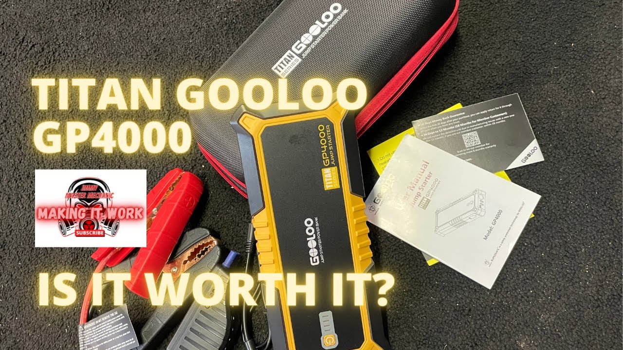 Unboxing of the GOOLOO GP4000 Jump Starter 4000A Peak Car Starter 