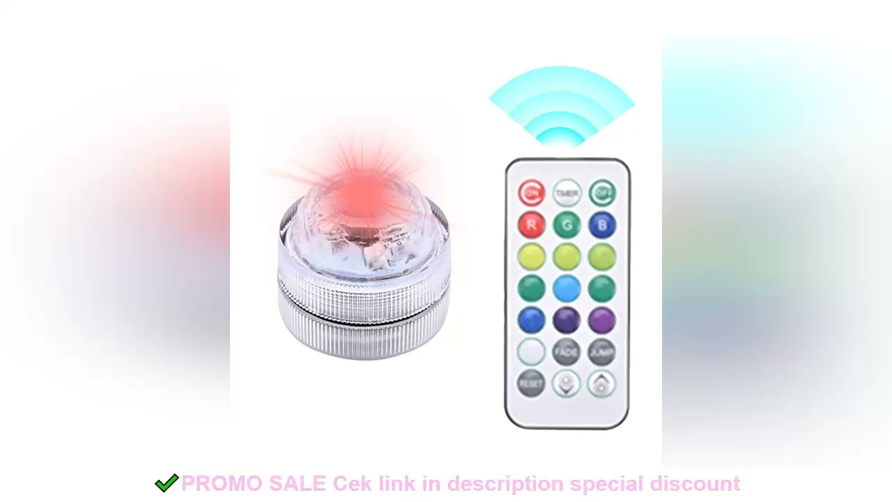 Wireless Adhesive LED Car Interior Environmental Light Colorful Auto Atmosphere Lamp Multicolor LED