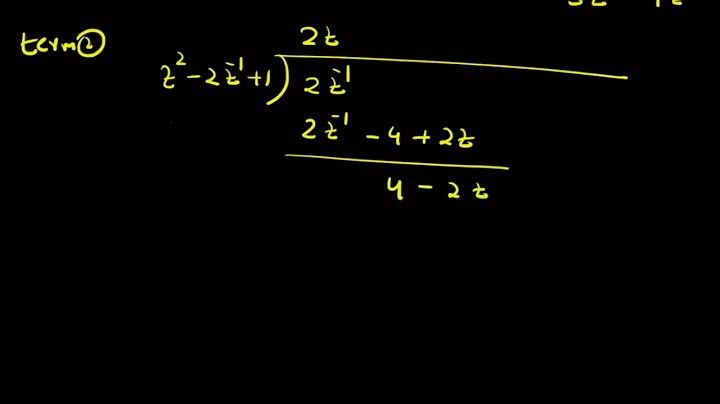 Long division method : inverse z-transform example
