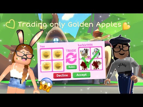 I Only Traded Golden Apples In Adopt Me For 24 Hours You Won T