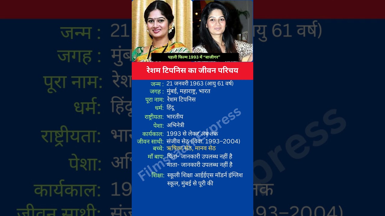 रेशम टिपनिस का जीवन परिचय 