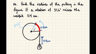Math 124 3.2 Applications of Radian Measure