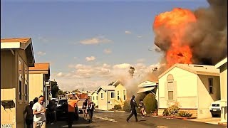 Cypress police department dash-cam video shows officers leading a
burned man away from home moments before an explosion on thursday
march 15, 2018. more in...