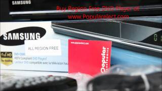 Samsung DVD-C500 HDMI Multi All Region Code Zone Free PAL/NTSC DVD Player. Plays DVDs from Region 0, 1, 2, 3, 4, 5, 6, 7 Samsung DVD-C500 HDMI Region Free DVD Player - Popular Electronics