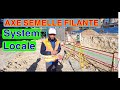 Implantation daxe de semelle filante  implantation sur propret