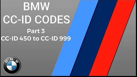 BMW CC ID Fault Codes EXPLAINED PART 3 