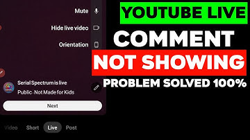 youtube live comment problem - youtube live stream chat not showing -youtube live me comment show nh