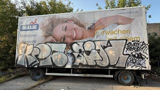 Graffiti on Truck with ХРОБАК and SEAD🚛