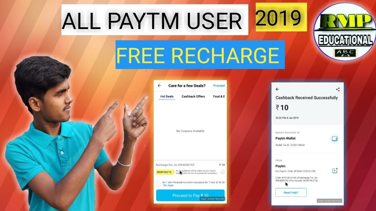 How to paytm free recharge promo code new offer 2019