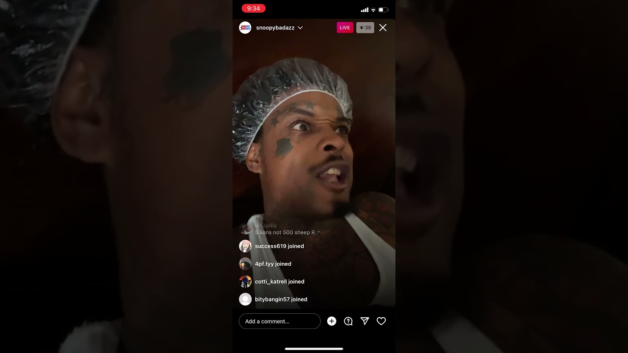 SNOOPY BADAZZ GO LIVE & CLOWNS SPIDER LOC 😲🤣🤦🏽‍♂️