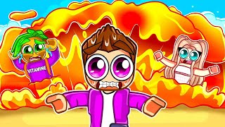 Surviving a MAX LEVEL Lava Tsunami in Roblox!
