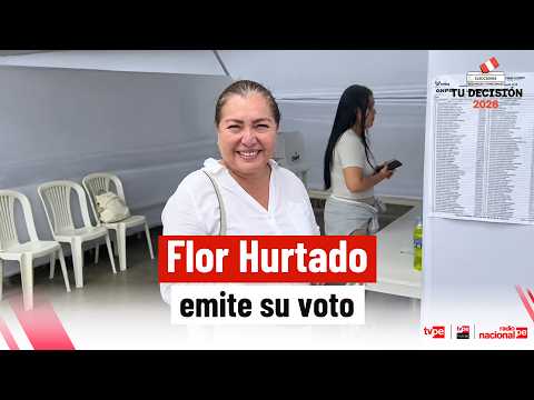 ERM 2026: Flor Hurtado casts her vote at the Petroperú facility in San Isidro