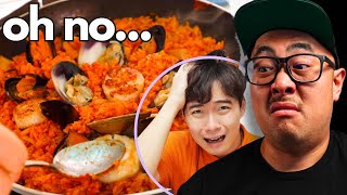 Uncle Roger Hate Maangchi Korean Kimchi Fried Rice  Pro Chef Reacts