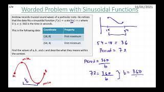 Worded Problems with Sinusoidal Functions