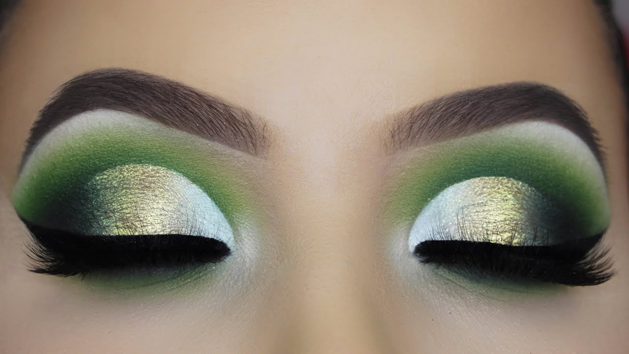 Green Eyeshadow, Green Eye makeup, Green Eyes tutorial, Smokey Eyes, ...