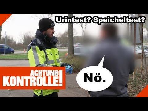 Provokanter Autofahrer in Kontrolle: \