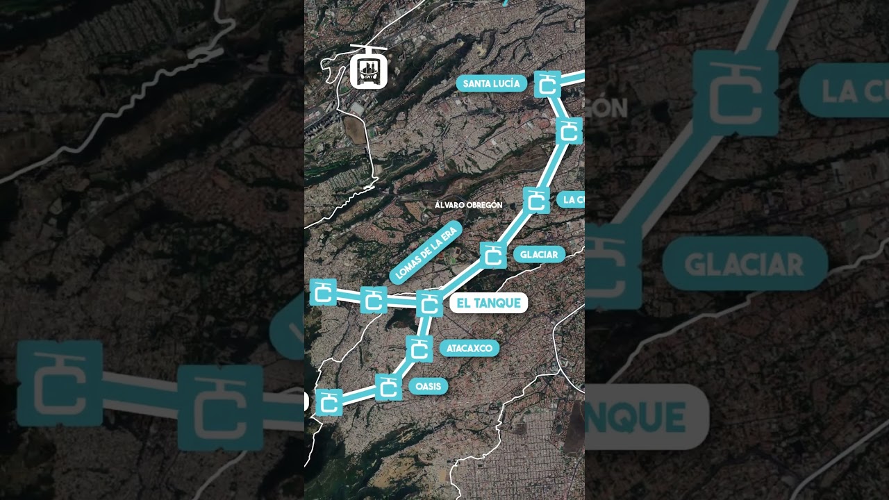 ¡Aquí se ubicarán las estaciones para la línea de Cablebús de San Bartolo Ameyalco y El Oyamel!