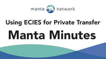 How Manta uses ECIES for private transfer