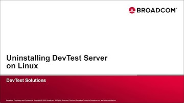 Uninstalling DevTest Server on Linux