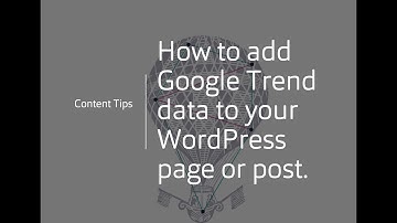 How to add live google trends data to WordPress
