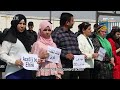 People protest in erbil denouncing syrias jindires crime