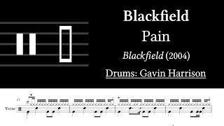 Blackfield - Pain: Drum Sheet Music Transcription