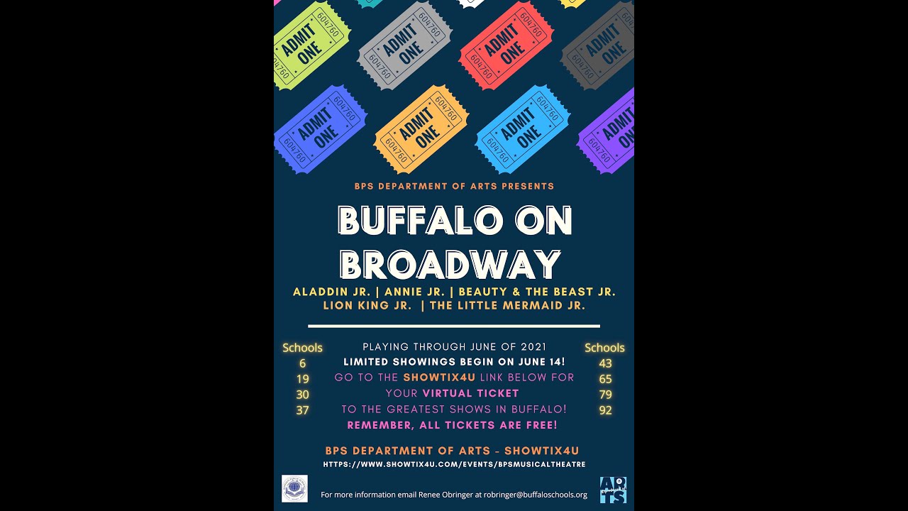 TRAILER #1- Buffalo on Broadway: a virtual Jr  Musical Theatre Event (2021)