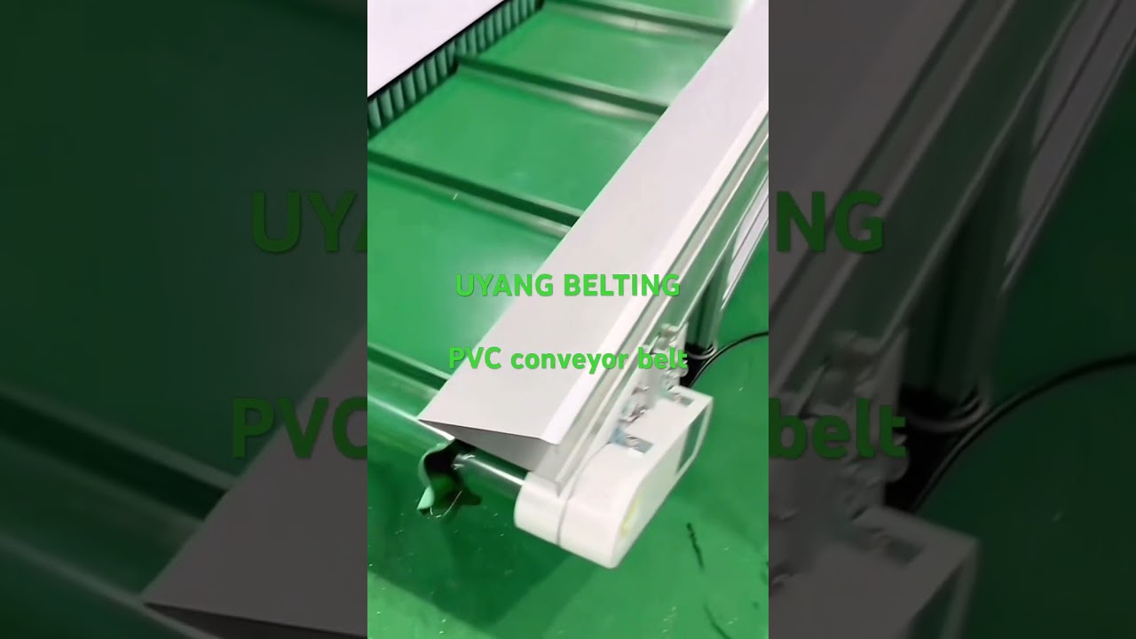 UYANG Belting pvc conveyor belt : used in incline conveyor , and working well