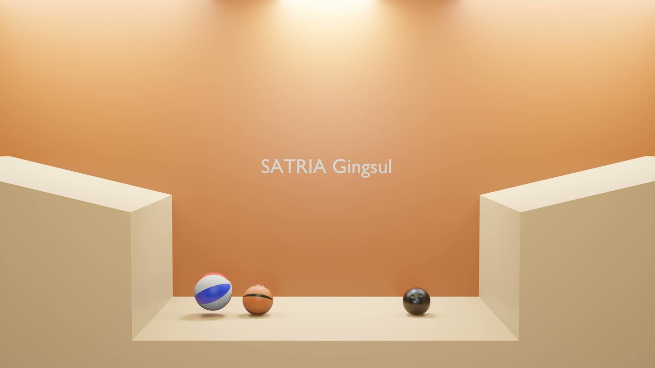 Three Ball Interaction Bouncing Ball || Beach Ball || Basket Ball || Bowling || animation #2