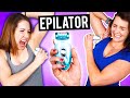 Ladies Try an Epilator for the First Time - Body Hair Removal