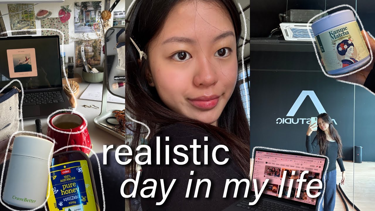 realistic day in my life 🌿cozy vlog: part-time job, life of a 19 year old & lots of matcha