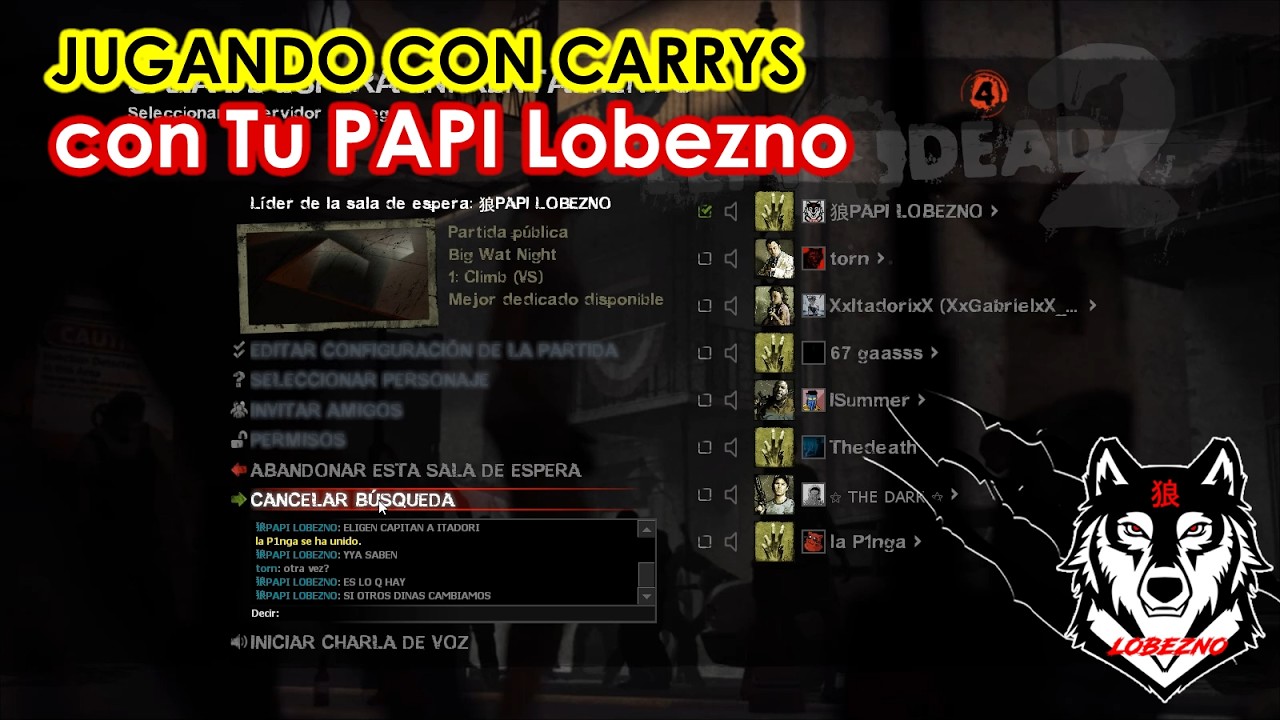 🔴UNETE AL DIRECTO  🐺 CON LOBEZNO BAJE DE PEPA  #left4dead2envivo #left4dead2