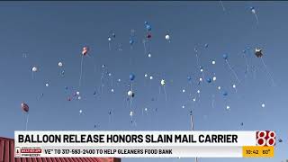 Balloon release honors slain mail carrier in Indianapolis