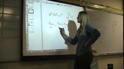 12.2 Video on Converse of the Pythagorean Theorem