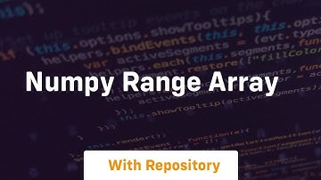 numpy range array