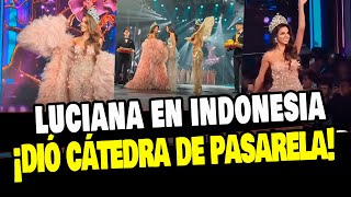 LUCIANA FUSTER DIÓ CÁTEDRA DE PASARELA EN LA FINAL DE MISS GRAND INDONESIA