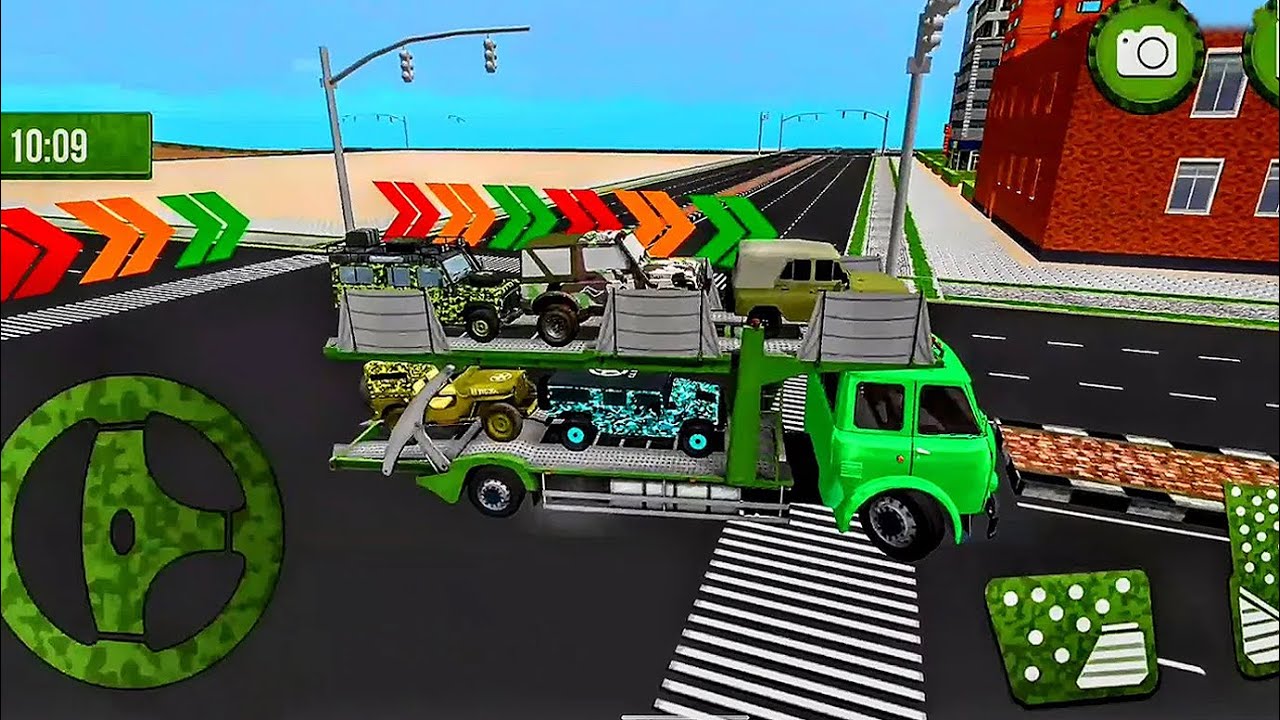 US Army Truck Driving Game #1  Transport Car Driving