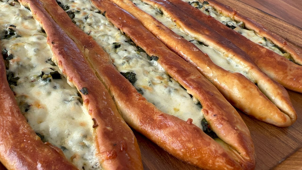 ŞAHANE BİR ISPANAKLI PİDE YAPMAK İSTERSENİZ❗️İŞTE O TARİF BU❗️İNANILMAZ LEZZETLİ OLDU❗️MUTLAKA DENE💯