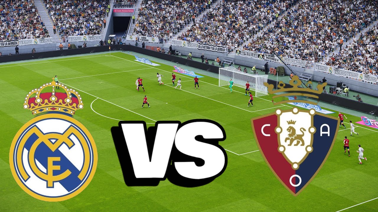 Real Madrid vs Osasuna La Liga 2025 Pes 2021 GAMEPLAY - YouTube