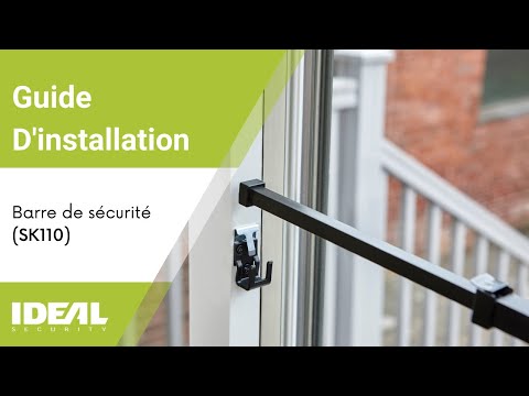 Barre de sécurité avec câle anti-levée (SK110) - Installation et opération