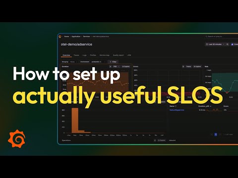 How to Set Up Actually Useful SLOs | Introduction to SLOs | Grafana Labs