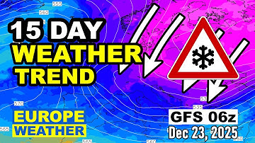 The Real Winter is Coming | GFS 06z, Rain, Snow, Storm, 850hP | December 23 to January 8