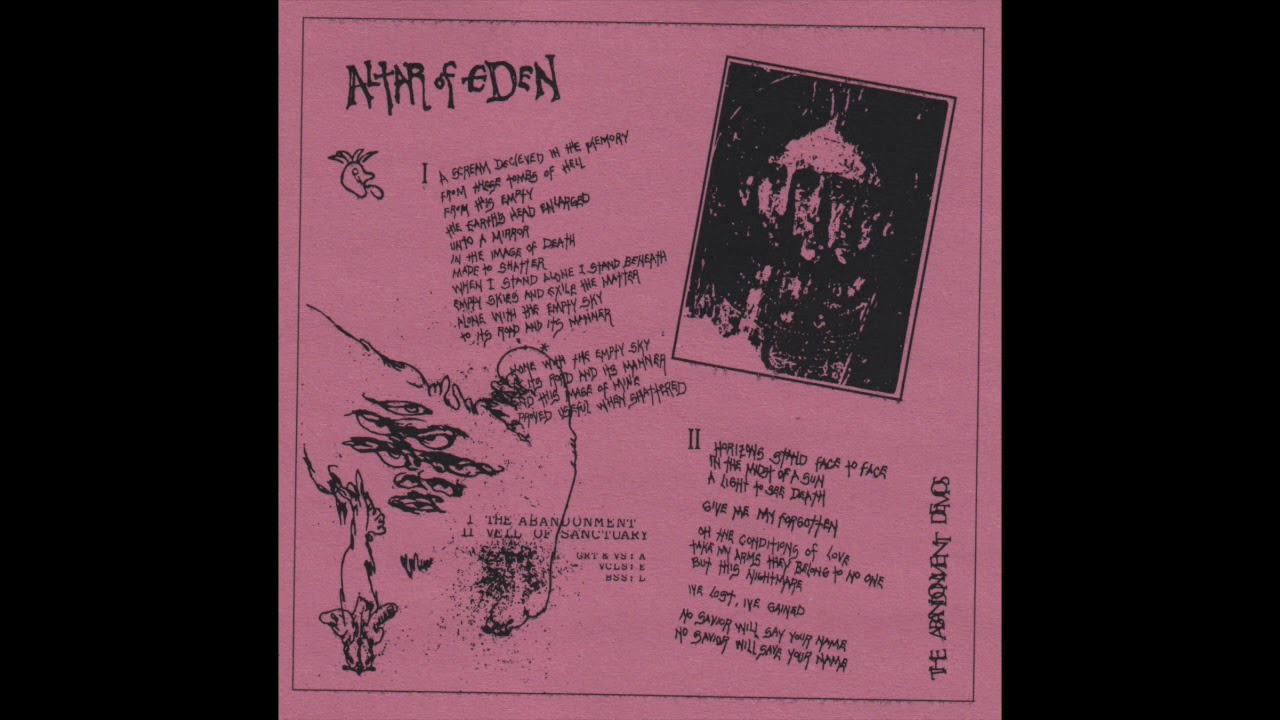 Altar of Eden - The Abandonment demos