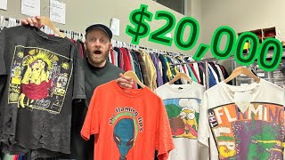 $20,000 in Vintage Rock T-shirts?